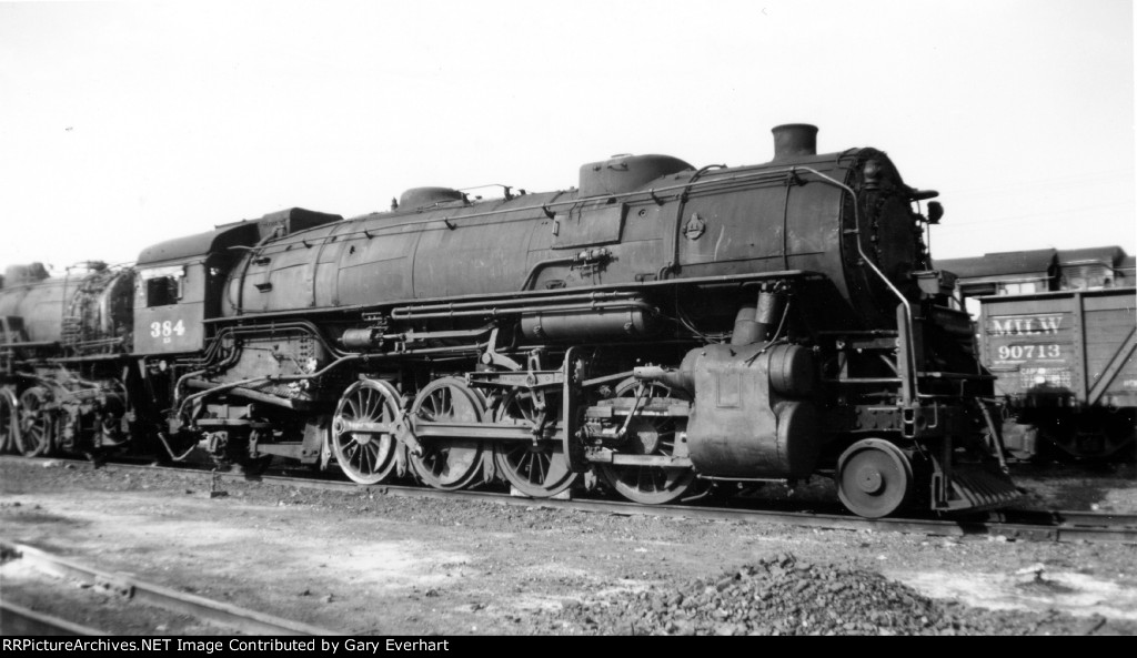 MILW 2-8-2 #384 - Milwaukee Road